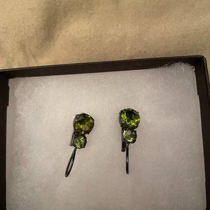 Green Crystal Earrings